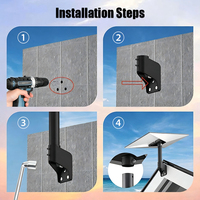 Support mural et de toit VOITATOP Starlink Standard Gen 3 réglable à 360° en alliage d'aluminium et acier, résistant à la rouille