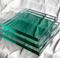 Verre trempé transparent 1-19 mm pour escalier, usage industriel et décoratif, forme plate