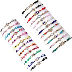 Devil Eye Bracelets Pack Mexican Bracelets Set for Women Girls Boys ojo bracelet Protection Amulet Anklets Jewelry Gift