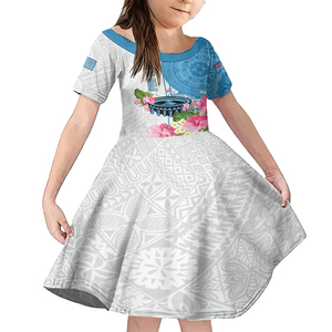 Maxivestido sin mangas a juego familiar del día de Fiji personalizado y camisa hawaiana Tanoa Hibiscus Fijian Tapa Masi patrón - Product Image 3