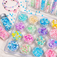 Perles de verre émaillées multicolores en forme de cercle, perles en vrac pour la fabrication artisanale de bijoux, bracelets, colliers, fournitures de bricolage