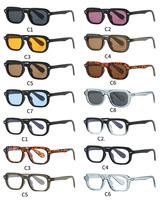 Nouvelles Lunettes de Soleil Carrées Vintage, Modèle Classique, pour Femmes et Hommes, de Marque, Multicolores, Style Décontracté et Décoratif
