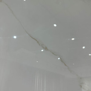 Lastra di roccia 1840 * 3220 * 12 mm <span class=keywords><strong>Sofit</strong></span> Gold bianco lucido, adatta per ville, grandi appartamenti e edifici per uffici. - Product Image 2