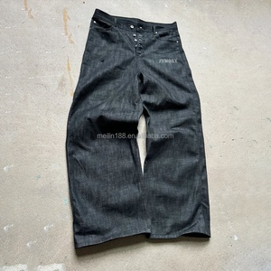 Custom Wholesale Raw Selvedge Denim Pants Raw Selvage Selvedge Japanese <b>Jeans</b> Men Straight Leg Trousers Denim Baggy <b>Jean</b> for Men - Product Image 1