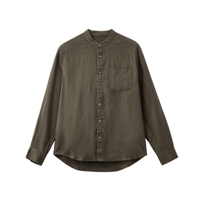 <span class=keywords><strong>เสื้อ</strong></span>เชิ้ตผ้าลินินคอจีน<span class=keywords><strong>ผู้ชาย</strong></span> ดีไซน์ใหม่ปี 2026 แขนยาว สไตล์จีน ลำลอง ติดกระดุม สำหรับฤดูร้อน - Product Image 5
