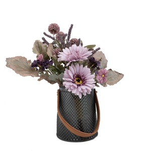 Bouquet de fleurs artificielles Qianhe Sun CF01014, décoration de mariage, décoration murale pour la maison, arrangement floral violet rose - Product Image 5