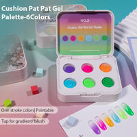 BOZLIN Série 9 Effet Dégradé Pat Pat Gel – Palette de Vernis Gel Pat Pat Gel à Marque Privée – Kit de Gel Ombré Personnalisé pour Nail Art