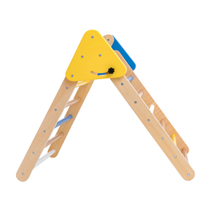 Juguetes al aire libre Triangle Set Rainbow Climbing Set para niños pequeños Baby Climbing Toys Wooden Montessori Climbing Set - Product Image 5
