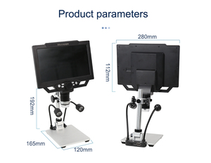 Microscopio <span class=keywords><strong>Digital</strong></span> de 12MP 10-1600X para soldar microscopios electrónicos para placa PCB BGA lupa de amplificación <span class=keywords><strong>HDMI</strong></span> con luz - Product Image 4
