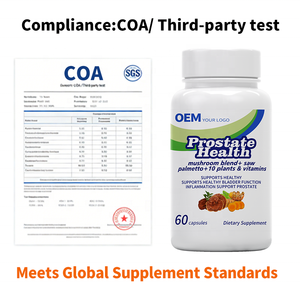 Cápsulas Herbales Fuertes para la Próstata al por Mayor, Marca Privada OEM, Listas para FBA, Suministro a Granel Estable, Prueba COA para Vendedores de Plataformas de Comercio Electrónico - Product Image 5