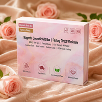 Boîte à Livres Magnétique en Papier Artistique Imperméable Effet Marbre Dégradé Doré, Insert OEM ODM pour Boîte Cadeau Cosmétique Rouge à Lèvres ISO, MOQ500