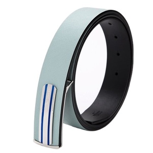 <span class=keywords><strong>Ceinture</strong></span> à boucle en cuir véritable pour <span class=keywords><strong>homme</strong></span>, nouvelle collection de luxe, boucles métalliques - Product Image 1