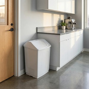 55L White Tilting <b>Bin</b> - Product Image 3