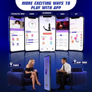 Pemijat prostat tahan air pria pemijat Anal getaran penuh 7 mode dengan cincin penis steker Anal jarak jauh mainan seks Anal untuk pria - Product Image 4