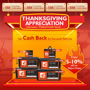 鉄リン酸電池バッテリー100 kwhリチウムパック12v 24v 120ah 200ah 300ah Lifepo4 bluetooth - Product Image 2