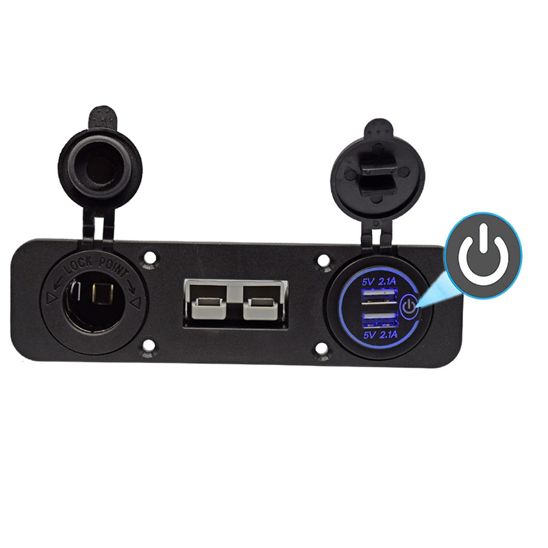 flush mount cigarette lighter usb Anina QC3.0 Car Charger for Toyota, 18W Dual Port Powered by with Digital Voltmeter, Panel USB Socket for Tundra Corolla Highlander, Vehicle Dash Port 1.34"x0.91" The quick and easy surface mount installation ensures a hassle EUGIZMO 12V Car Cigarette Lighter