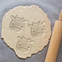 Emporte-pièces et emporte-motifs en plastique pour animaux de la ferme, ensemble de moules à biscuits et à pâte à sucre, formes d'animaux de dessin animé 3D pour la pâtisserie, la pâte à sucre et le plaisir de bricolage