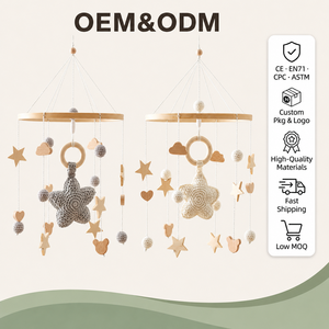Meilleure Vente <span class=keywords><strong>Mobile</strong></span> de Berceau en <span class=keywords><strong>Bois</strong></span> <span class=keywords><strong>pour</strong></span> Bébé, Crocheté à la Main, avec Étoiles, <span class=keywords><strong>pour</strong></span> Chambre de Nouveau-né, Islamique, Lumineux, Fixe - Product Image 1