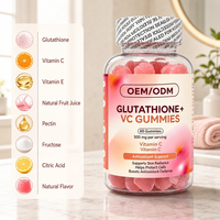 Bonbons Gélifiés Antioxydants pour l'Éclat de la Peau, au Glutathion Réduit et Vitamine C