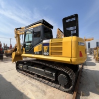 Pompe moteur fiable pour excavatrice sur chenilles Komatsu PC160 d'occasion, idéale pour les travaux de terrassement et la construction routière