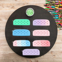 Étui à crayons unisexe en silicone souple imperméable, décorations pour chaussures, trousse à crayons DIY couleur bonbon avec trous, boîte à crayons pour enfants