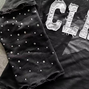 เสื้อยืดโอเวอร์ไซส์สไตล์ฮิปฮอป พิมพ์ลายสัตว์ ผ้าฝ้ายระบายอากาศ น้ำหนัก 220 กรัม สำหรับผู้ชาย พร้อมโลโก้สั่งทำพิเศษ หรูหรา - Product Image 5