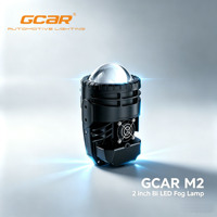 GCAR M2 Phare antibrouillard Bi-LED haute puissance de 2 pouces, design compact avec ventilateur, projecteur étanche, universel pour modernisation et remplacement