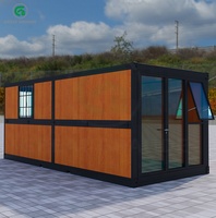 Maisons modulaires préfabriquées en verre, maison conteneur pliable pour véranda, maison conteneur à assemblage rapide, usine fournissant des bureaux mobiles
