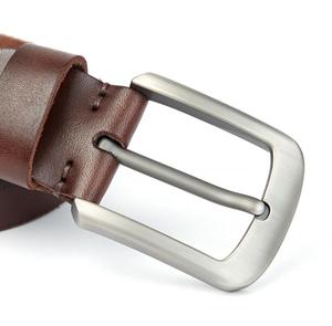 2025 alliage boucle ardillon nouveau Style luxe <span class=keywords><strong>Camel</strong></span> Vintage hommes véritable/véritable <span class=keywords><strong>ceinture</strong></span> en <span class=keywords><strong>cuir</strong></span> - Product Image 5