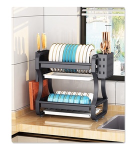 Anti Rust Stainless Dish Rack Standing Storage Holder Kitchen Shelving Stainless Steel Dish Rack Kitchen Sink Rack
