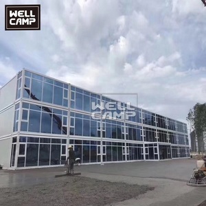 <span class=keywords><strong>บ้าน</strong></span>สำเร็จรูป WELLCAMP โมเดิร์นหรูหรา 2-3 ชั้น โครงสร้างเหล็กสำเร็จรูป แผงแซนวิช ขนาด 20 ฟุต 40 ฟุต แบบแพ็คแบน <span class=keywords><strong>บ้าน</strong></span>คอนเทนเนอร์สองห้องนอน สำหรับสำนักงาน - Product Image 2
