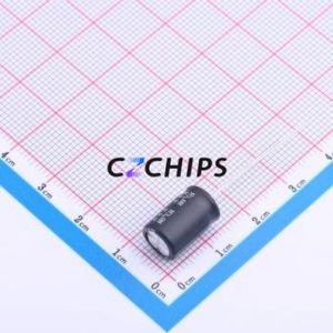 Condensador Electrolítico de Aluminio de Montaje Pasante ESK337M1VF12RR, Componente de Montaje Pasante (THT), D8xL12mm 330uF 20% 35V 3.5mm - Product Image 2