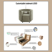 Canapé modulaire sectionnel en suède en forme de L, convertible en lit, de luxe italien de haute qualité, pour hôtel moderne, bureau, salle de sport, sous-sol