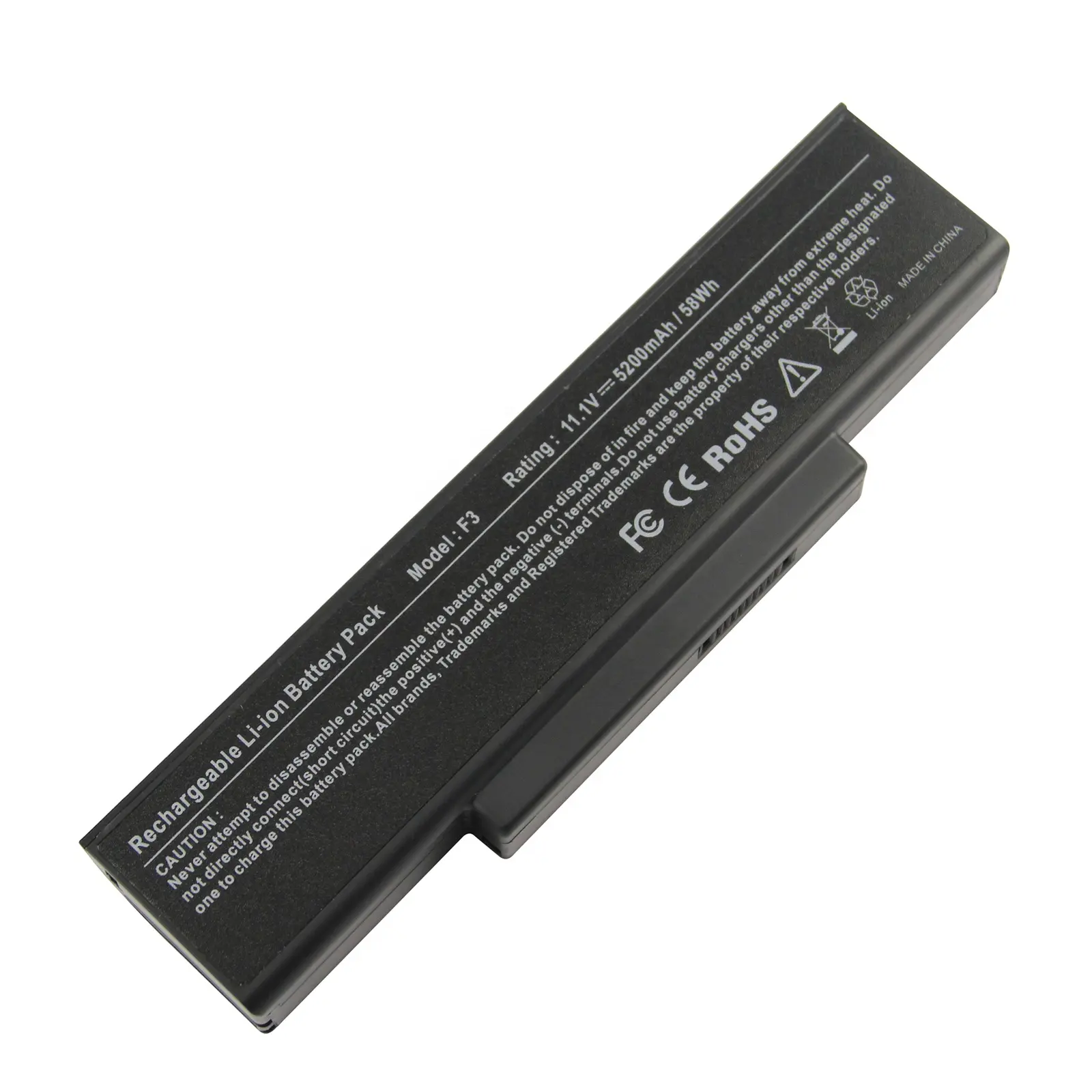 Laptop Batterij Voor Asus A32-F3 A9 F3 M51 S62 S6f S96 Z53 Z 9T Z94 Z96 SQU-528 11.1V 5200Mah 58wh Computer Batterij China Fabriek