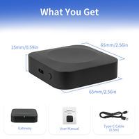 Passerelle Wi-Fi double bande Tuya Smart Home avec alimentation USB et LAN, compatible avec l'application Smart Life, Hub passerelle sans fil BT double bande