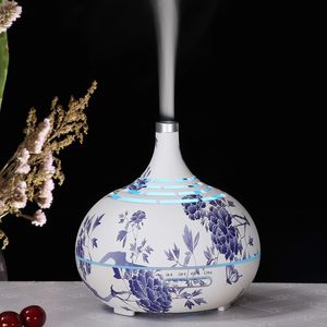 Белый фарфор Премиум, диффузор эфирного масла, 5 в 1 ультразвуковой ароматерапия ароматное масло испаритель увлажнитель - Product Image 2