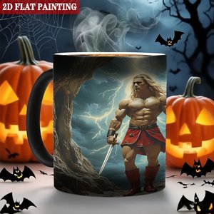 Frosted Matte Magic <b>Cup</b> 11oz Black <b>Ceramic</b> Heat Sensitive Color Changing Coffee Mug - Product Image 6