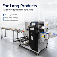 Machine d'emballage horizontale intelligente pour savon et serviettes, machine d'emballage automatique haute vitesse pour produits en forme de coussin, exportation