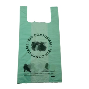Bolsas de Plástico Transparente Biodegradables con Asas Tipo Camiseta para Uso Doméstico, Precio de Fábrica - Product Image 2
