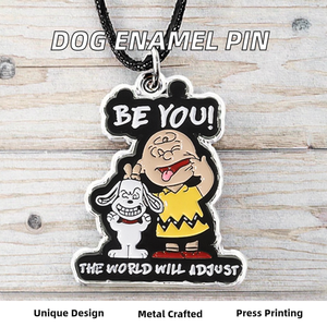 เข็มกลัดโลหะเคลือบสำหรับชายและหญิงป้ายการ์ตูนรูปสุนัขสำหรับเคสผ้ายีนส์สำหรับปกเสื้อเครื่องประดับที่มีความรักรูปนางฟ้าพีระมิด - Product Image 2