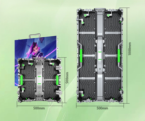 Écrans LED Incurvés Intelligents pour Programmes de <span class=keywords><strong>Location</strong></span>, Sans Effet Noir, P1.9 P2.6 P3.9, Intérieur & Extérieur, Moniteurs LED, Panneaux Muraux Vidéo - Product Image 6