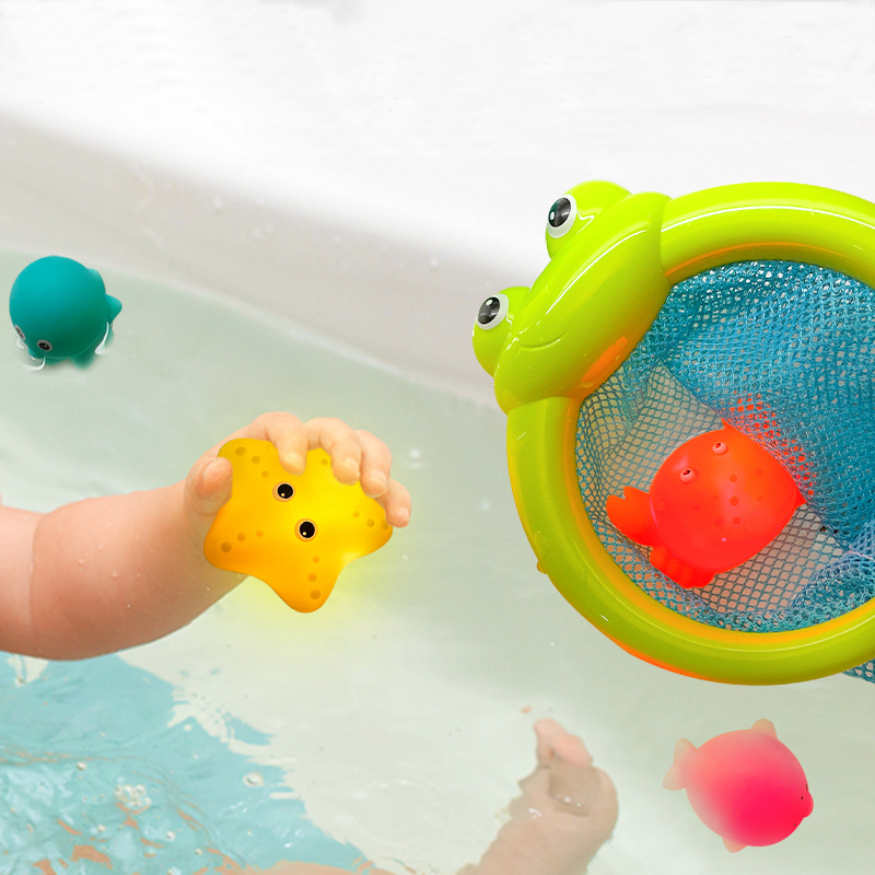 Electric Animal Bath Toys Set Light