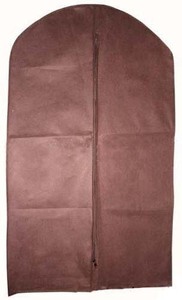 <span class=keywords><strong>Housse</strong></span> de costume de <span class=keywords><strong>vêtement</strong></span> beige non tissée avec fermeture éclair Protection contre la poussière Robe de suspension écologique 60x100cm pour le shopping - Product Image 3
