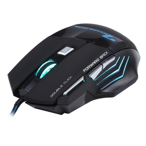 Gaming Wired Mouse Right-Handed 7-Color Backlight 5500 DPI Adjustable USB Optical 7-Button <strong>Pro</strong> Gamer for PC Office Notebook - Product Image 6