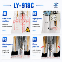 Kit de machine de centrage et de perçage de lentilles optiques de précision SJ Optics LY-2D LY-918C pour laboratoire d'optique