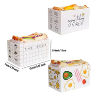 Pain Sandwich Premium Boîte À Sushi À Emporter Recyclable Gâteau Pâtisserie Emballage Biodégradable Boîte À Hamburger Personnalisée