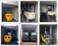 Chariot élévateur tout-terrain YCMG 3 tonnes 4x4 avec moteur diesel, mât simple/double/triple, pour la construction et l'agriculture, certifié CE ISO