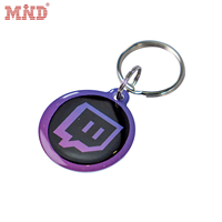 13,56 MHz Voll Epoxy Kante Benutzerdefiniertes Logo und QR-Code Druck NFC Hundemarke Epoxy Haustier-Marke