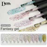 BD Fantasy Gel polonais marque privée brillant haute Pigment Flash paillettes ongles Gel vernis longue durée Uv vernis ongles Gel marque