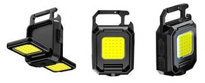 Torcia Magnetica COB a Doppia Faccia, Mini Luce Portachiavi Ricaricabile, Lampada da Lavoro - Product Image 2